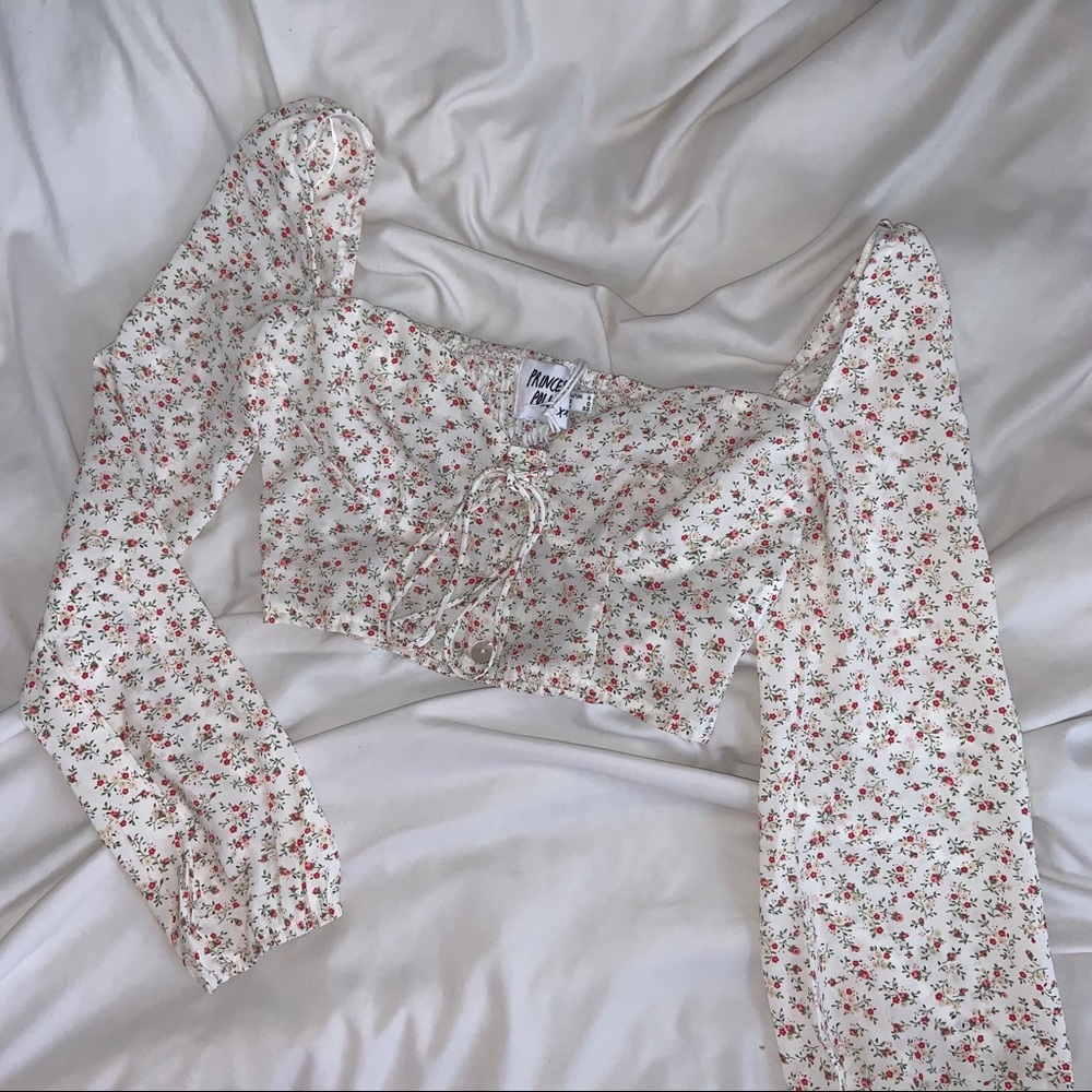 Princess Polly floral cottagecore crop top